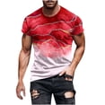 thumbnail image 2 of Goodtrade8 Mens Short Sleeve Shirts Summer Athlete Pullover Graphics Solid Color Crew Neck Outdoor T-Shirts for Men Fitness, 2 of 5