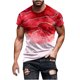 thumbnail image 1 of Mens Casual Pantalones Cortos Raya Impresión Suéter Fitness Deportes Camiseta, Poliéster Cuello Redondo Blusa para Al Aire Libre, Diario Y Primavera Verano Desgaste, 1 of 5