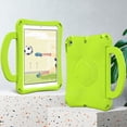 thumbnail image 6 of Decase for iPad 10.2 (2021/2020/ 2019),iPad 10.2 Case for Kids,Cute Football Pattern Shockproof Handle Stand Case for Apple iPad 9/8/ 7 Generation 10.2 Inch,Green, 6 of 6