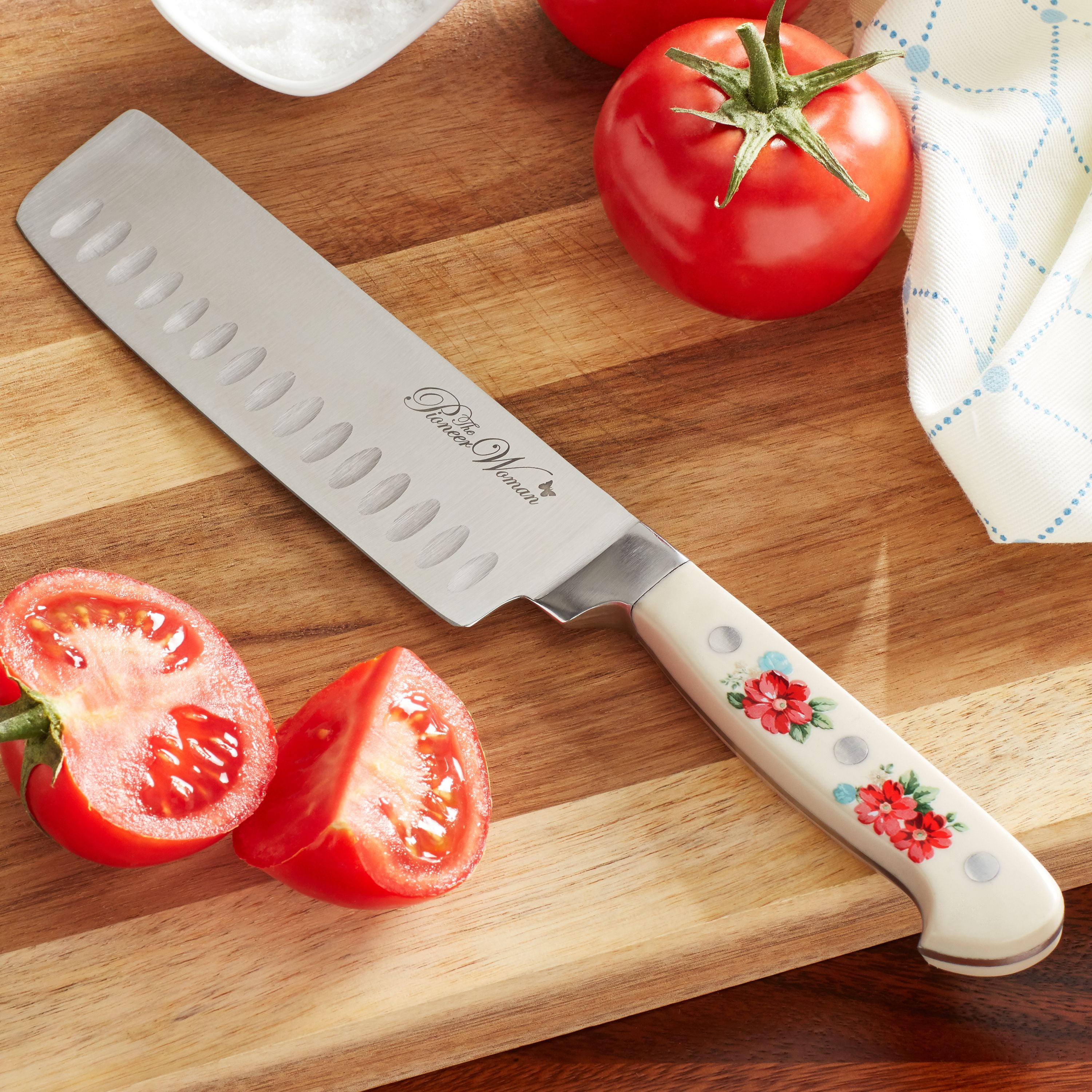 The Pioneer Woman Signature Vintage Floral 6Inch Nakiri Knife