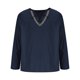 thumbnail image 4 of Blusas y camisas de manga larga con cuello redondo para hombre, informales, de color liso, con hombros descubiertos, rectas, con lazo en el pecho, bordadas, de licra., 4 of 8