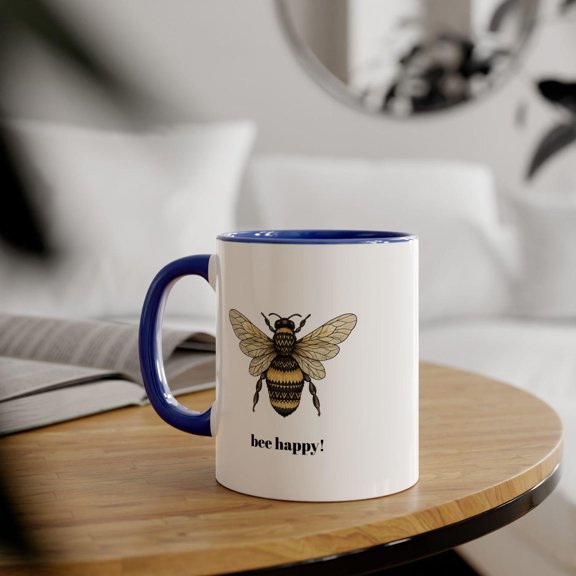 Bee Happy! bee mug | Accent 11oz ceramic mug