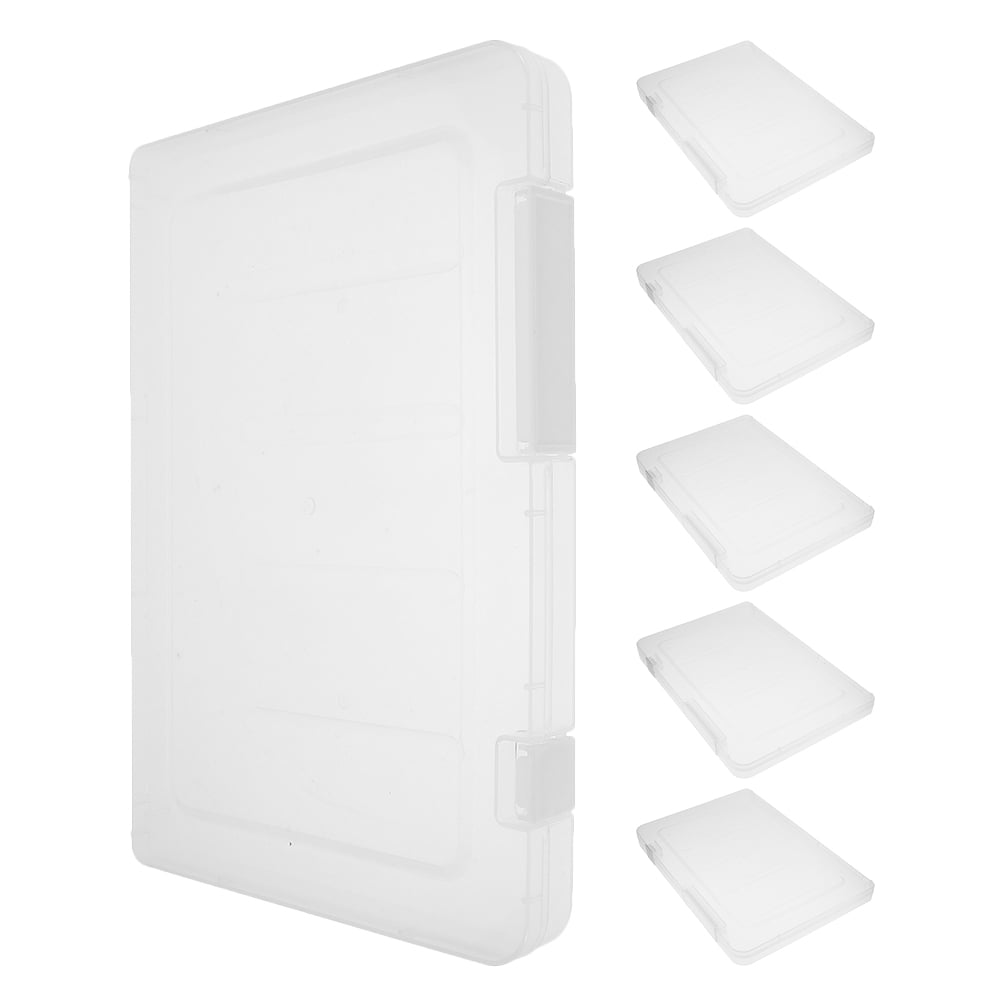 KAKOWELY 6Pcs Paper Storage Containers with Rectangular Shape and PP Material for Office and Home Use