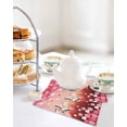 thumbnail image 4 of Pink Mountains Kitchen Dish Towels for Drying Dishes Set of 2, Modern Aesthetic Cherry Blossoms Cranes Waffle Weave Microfiber Hand Tea Bathroom Towels Quick Dry & Absorbent Towel 12x12, 4 of 7