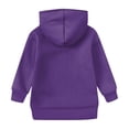 thumbnail image 4 of TQWQT Girls Oversized Dark Purple Hoodie Size 10-12 Plain Pullover Top Drawstring Long Sleeve Basic Kids Preppy Clothes Cute Hoodies 4-5 Years, 4 of 5