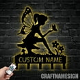 thumbnail image 3 of Craftnamesign Custom Flying Fairy Metal Key Holder, Key Fairy Lovers Key Holder, Metal Coat Rack, 3 of 5