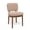 Khaki, variant on Hawsaiy Wooden Dining Chairs Set of 2, Boucle Upholstered Dining Room Chairs with Solid Wood Legs, Mid Century Modern Kitchen Chairs, Farmhouse Side Chairs with Back for Dining Room, Brown