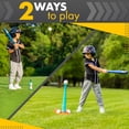 thumbnail image 3 of T Ball Stand for Kids and Toddlers 1-3, 3-5, 5-8. Baseball Set Includes 6 Large Balls, an Adjustable Tball Batting Tee, and a Pitching Machine. Kids Bat and Ball, T-Ball Sets for Kids, 3 of 9