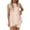 Beige, variant on Pajamas Sets for Women Button Down Short Sleeve Tops and Ruffle Shorts 2 Piece Lounge Set, Coffee S