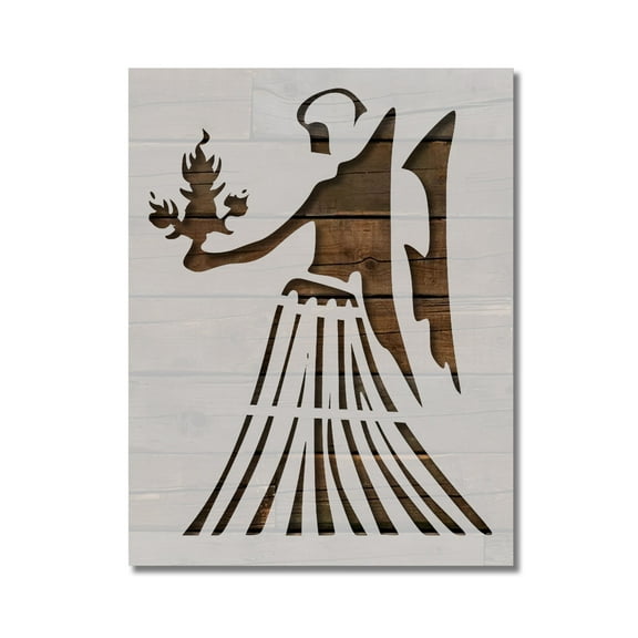 Virgo Stencil Zodiac Astrology Sign Symbol Template Reusable 8.5 x 11 for Painting on Walls, Wood, Etc. By Stencilville
