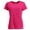 Safety Pink, variant on Gildan Women Cotton Crew Neck T Shirt