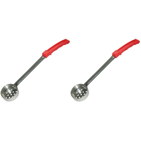 

Bestonzon 2pcs Pizza Spread Sauce Ladle Flat Bottom Kitchen Cooking Spoon with Plastic Handle