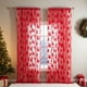 thumbnail image 4 of Cortinas Navideñas para Ventanas | 2 Cortinas Rojas de Poliéster de 140X100Cm | Estilo Navideño Único | Fácil Instalación | Decoración para El Hogar, 4 of 6