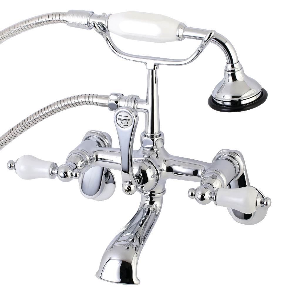 11.51 in. Wall Mount Clawfoot Tub Faucet in Polished Chrome Walmart