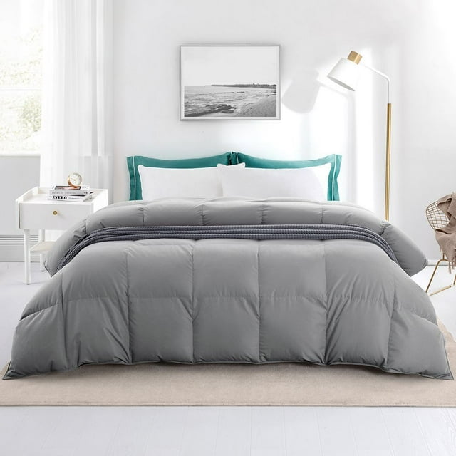 Puredown®All Seasons Down Comforter Ultra Soft Comforter with Soft Peach Skin Fabric
