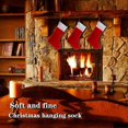 thumbnail image 4 of 10PCS Red Felt Christmas Stockings Christmas Stockings Holder Socks Home Fireplace Gift Storage Bag, 4 of 5