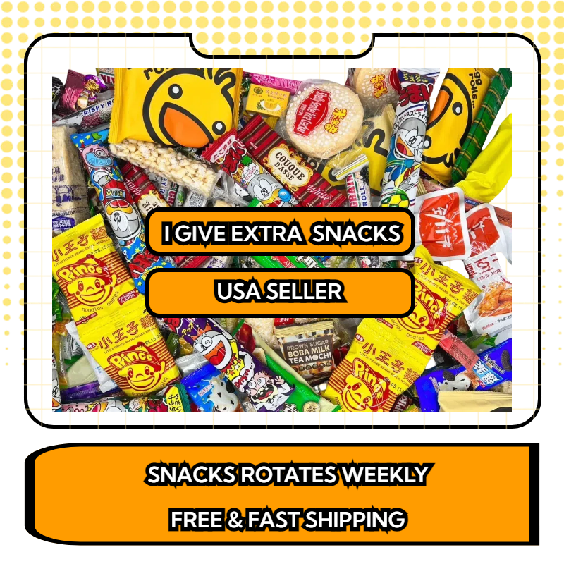 FREE SHIP-40 Piece Variety Asian Snack Box Japanese Korean Chinese, Asian Treats
