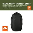 thumbnail image 2 of Ozark Trail 30L Commuter Backpack, with Laptop Compartment for Work or Travel, Black, 2 of 7