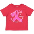 thumbnail image 3 of Inktastic Love, Care, Cure Breast Cancer Awareness Pink Ribbon Boys or Girls Baby T-Shirt, 3 of 5