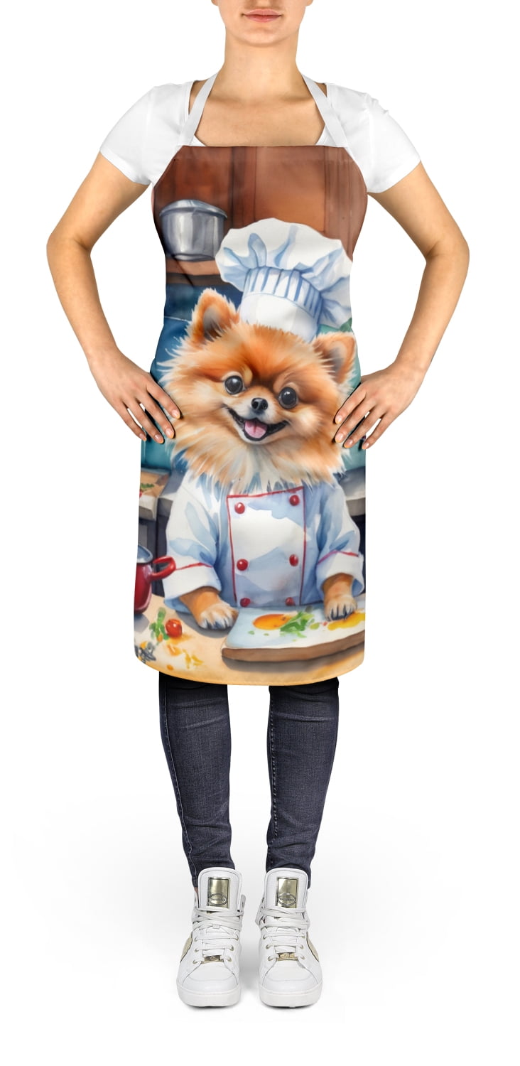 Pomeranian The Chef Apron 27 in x 30 in