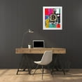 thumbnail image 3 of Orlov, Irena 26x31 White Modern Wood Framed Museum Art Print Titled - Crypto Currency Bitcoin Graffiti I, 3 of 4