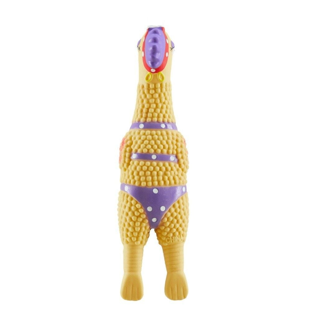 14 Inch Rubber Chicken Dog and Pet Toy Beach Henrietta or Earl Latex Squawkers (14 inch Henrietta)