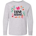 thumbnail image 3 of Inktastic Book Lover I Love Reading Long Sleeve Youth T-Shirt, 3 of 5