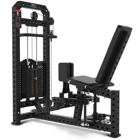Commercial Hip Adduction Abduction Machine, Inner & Outer Thigh Exercise Equipment with Adjustable Weight Stack, Commercial Grade Home Gym Fitness Machine for Glutes, Hips & Leg Strength Training