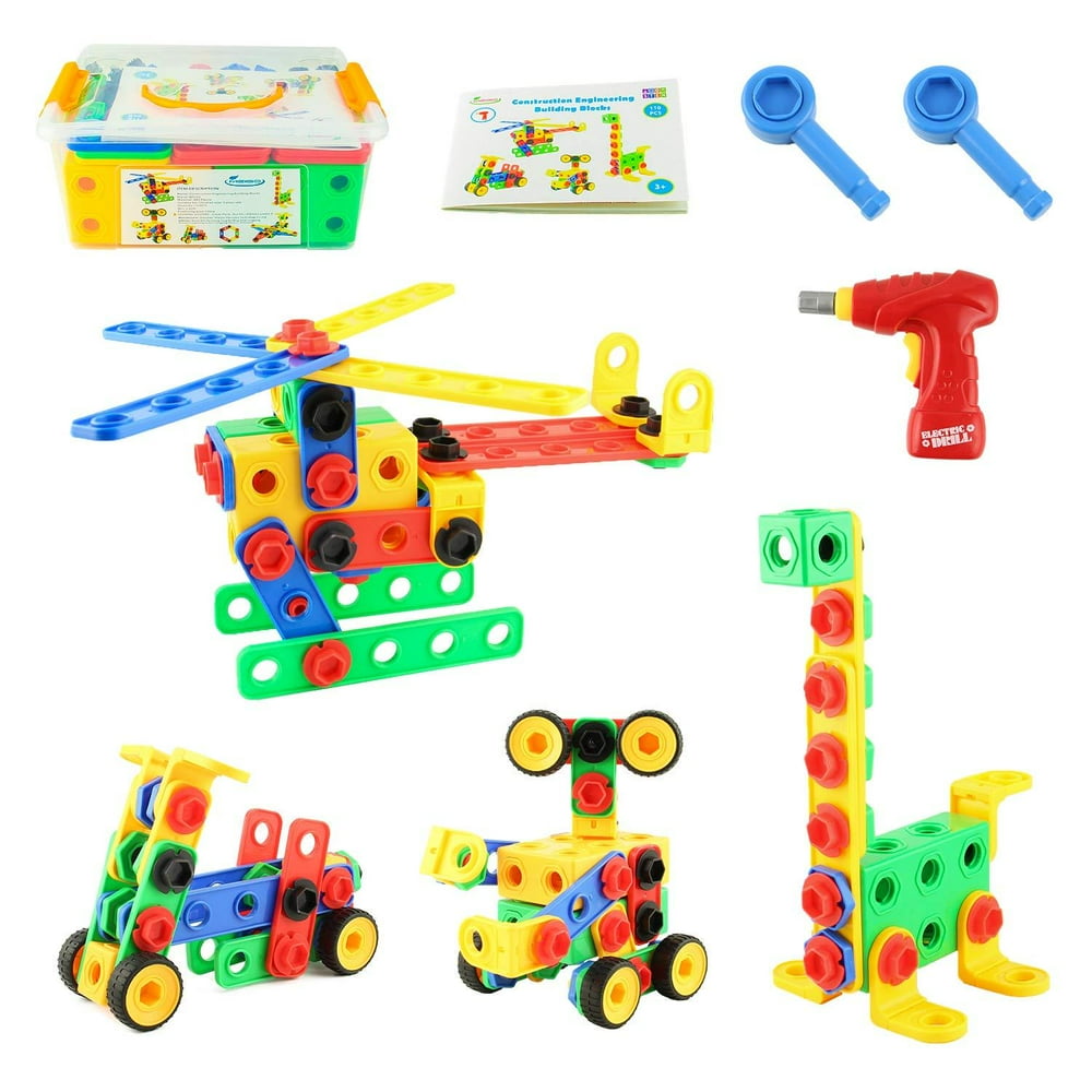 MEIGO STEM Toys Toddlers Educational Construction Engineering