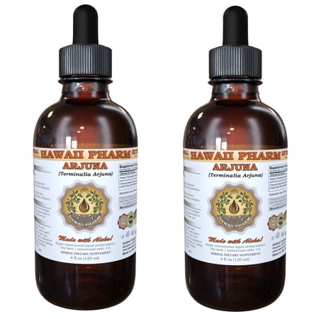 Arjuna (Terminalia Arjuna) Tincture, Organic Dried Bark Liquid Extract, Arjun Tree, Herbal Supplement 2x2 oz