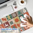 thumbnail image 4 of Long Mouse Pads for Desk,Multicolor Christmas Pattern Desk Mats on Top Of Desks, Desk Mouse Pad Extra Large with 3mm Non-Slip Base and Stitched Edge for Gaming,Office,Work,Home 31.5x11.8in, 4 of 5