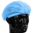 thumbnail image 1 of Gorros desechables para el cabello - 100 unidades (azules), 1 of 5