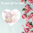 thumbnail image 6 of Happy Mother's Day Welcome Sign Wreath, Heart Wooden Hanging Door Sign Gnome Pattern Red Heart Decor for Mother's Day Front Door Wall Rustic Farmhouse Porch Decorations, 6 of 7