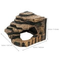 thumbnail image 4 of OUNONA Resin Turtle Basking Platform for Pet Use Coffee Color Decorative Climbing Ramp 7.5 x 5.5 x 3.5 Inches, 4 of 8
