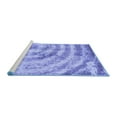 thumbnail image 2 of Ahgly Company Machine Washable Indoor Square Abstract Blue Modern Area Rugs, 7' Square, 2 of 4