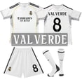 thumbnail image 1 of 25-26 New Real Madrid Club Home #8 Valverde Football Jersey Set, 1 of 2