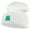 White, variant on Green Ghost Logo Embroidered 12 inch Acrylic Cuffed Long Beanie - Grey OSFM