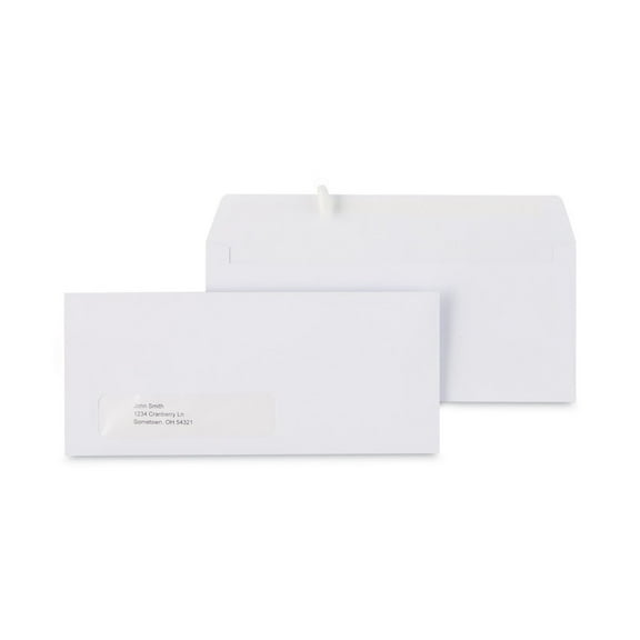 Universal Window Business Envelope, #10, 4 1/8 x 9 1/2, 250/Box