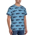 thumbnail image 5 of Rocae Party Shark Cute for Men's Moisture-Wicking Crew Tee - T-Shirt for Sports, Outdoor Activities, and Casual Wear, 5 of 9