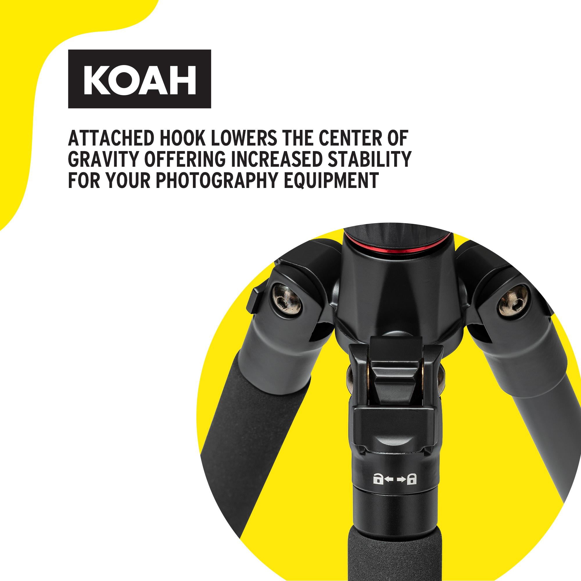 KOAH Perihelion Professional 5' Camera Tripod with 360-Degree Ball Head