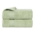 thumbnail image 2 of Superior Belmont Zero Twist Ultra-Soft Bath Towels, Set of 2, Green, 2 of 10