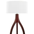 thumbnail image 6 of Wishbone Contemporary Floor Lamp in Walnut Wood with a White Fabric Shade by LumiSource, 6 of 7