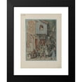 thumbnail image 2 of Bernard Willem Wierink 11x14 Black Modern Framed Museum Art Print Titled - Brown is Attacked by the Villagers, 2 of 5