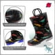 thumbnail image 3 of Botas de lluvia EUXTERPA para bebés y niños pequeños, impermeables, iluminadas, negras, 3 of 6