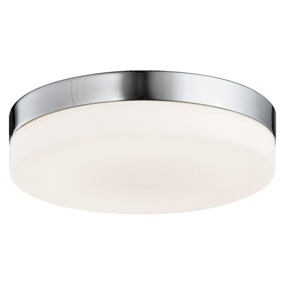 Avenue Lighting LED Flush Mount Cermack St. Brushed Nickel - Exact Size