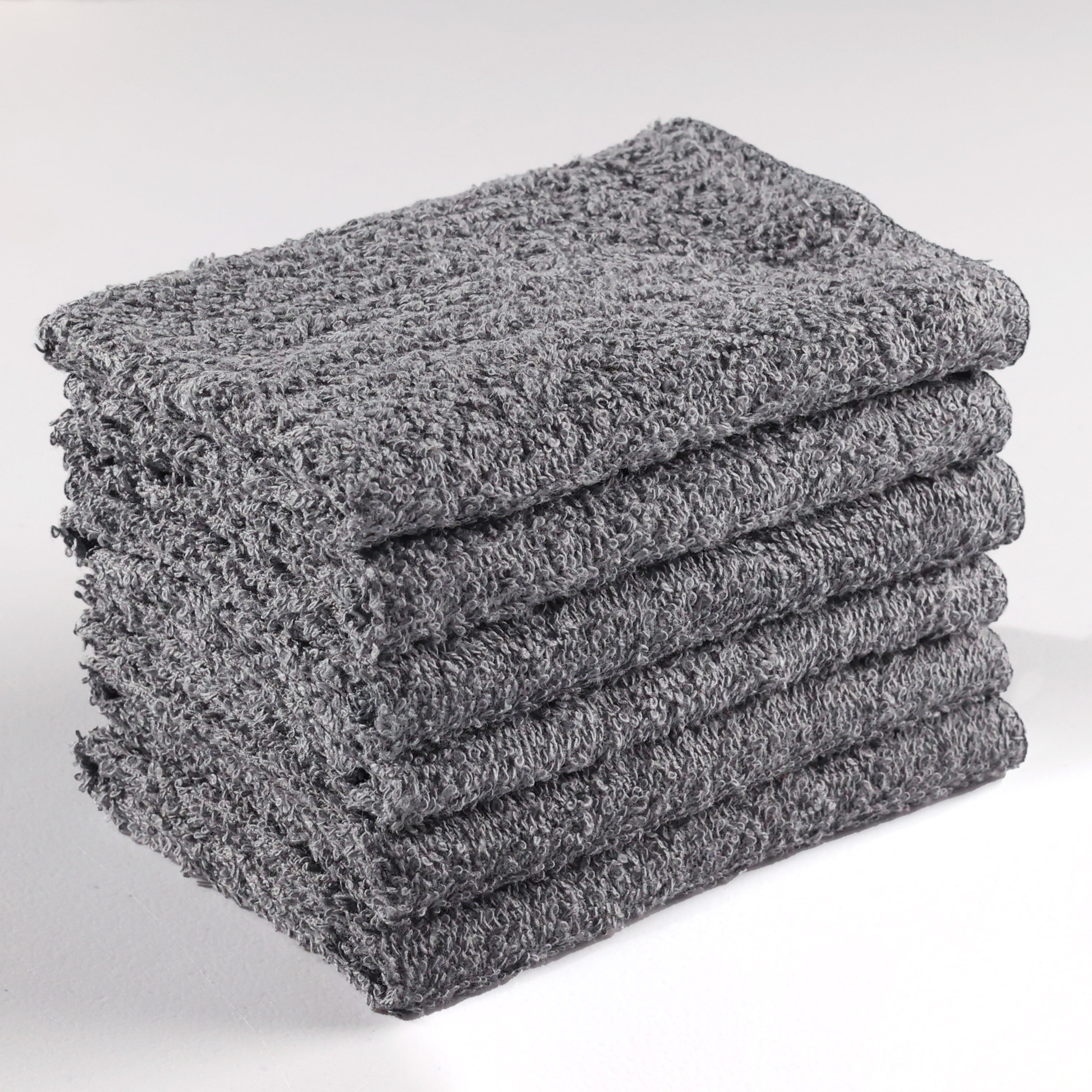 8pc 12x12 Kids' Washcloth Set Gray - Pillowfort™