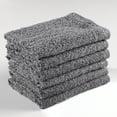 thumbnail image 2 of Mainstays Soft & Plush 6-Piece Washcloth Set, Gray, 2 of 5