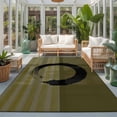thumbnail image 2 of Area Rugs 4'x6'. Olive Green Striped Carpet Runner Indoor Outdoor Rugs Home Decor Aesthetic, Black Geometric Vintage Stripes Ombre Non Slip Mats Washable Accent Rug for Living Room Bedroom, 2 of 8