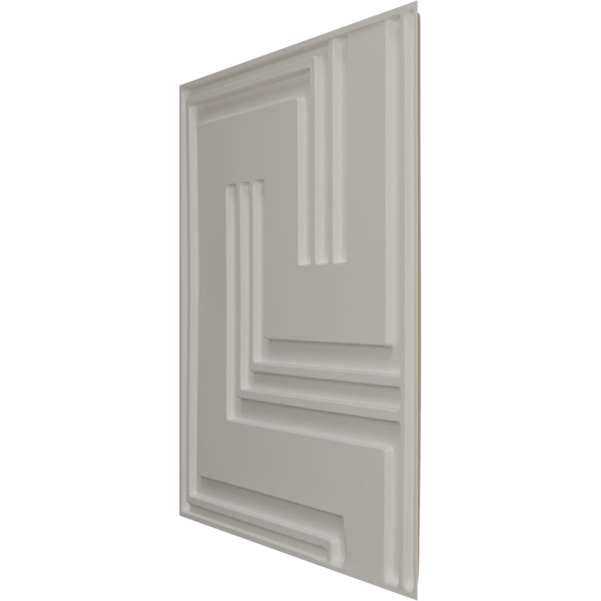 Ekena Millwork 19 5/8"W x 19 5/8"H Geometric EnduraWall Decorative 3D Wall Panel, UltraCover Satin Blossom White (Covers 2.67 Sq. Ft.)