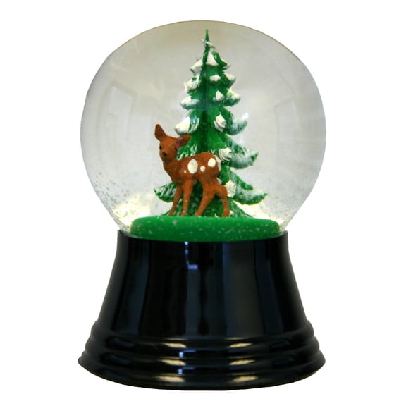 Alexander Taron 2.5" Perzy Small Deer Christmas Snow Globe